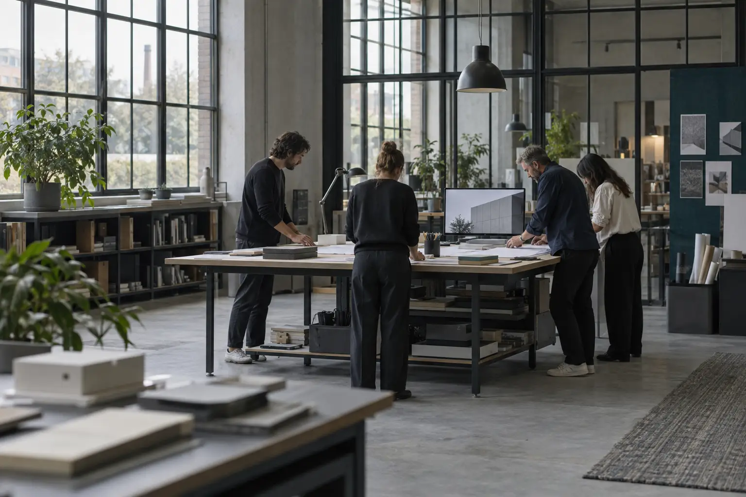 VSO Leads team working around a table in the office